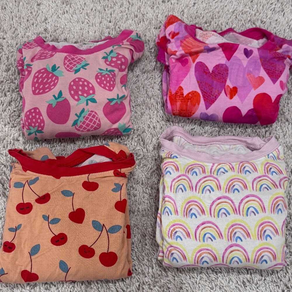 4 Pairs of Little Sleepies Pajamas - Size 7/8